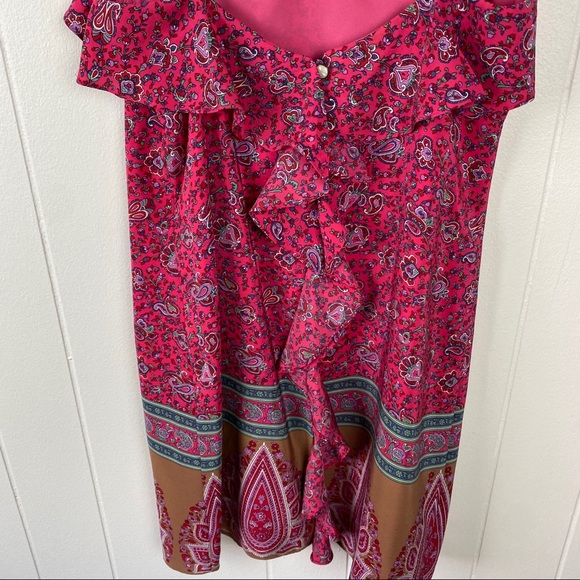 Tibi Silk Paisley Print Spaghetti Strap Dress sz 2 - Picture 5 of 7